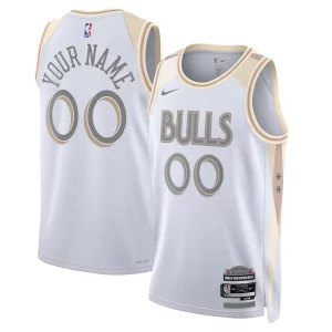 Delicioso Bonito Chicago Bulls Nike Unisex 2024/25 Custom Swingman Jersey City Edition White
