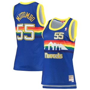 Resistente Hermoso Atractivo Dikembe Mutombo Denver Nuggets Women's 1991/92 Hardwood Classics Swingman Jersey Royal