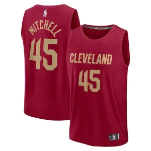 Lujoso Delicioso Donovan Mitchell Cleveland Cavaliers Youth Fast Break Replica Player Jersey Icon Edition Wine