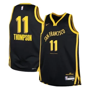 Práctico Robusto Klay Thompson Golden State Warriors Nike Youth Swingman Replica Jersey City Edition Black