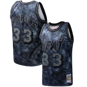 Comodo Alonzo Mourning Miami Heat Hardwood Classics 1996/97 Tie Dye Swingman Jersey Black