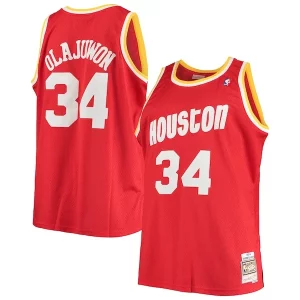 Atractivo Resistente Hakeem Olajuwon Houston Rockets 1993/94 Big & Tall Hardwood Classics Swingman Jersey Red