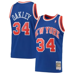 Encantador Perfecto Charles Oakley New York Knicks Hardwood Classics Swingman Jersey Blue
