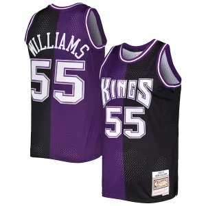 Maravilloso Moderno Ideal Jason Williams Sacramento Kings Hardwood Classics 2000/01 Split Swingman Jersey Purple/Black