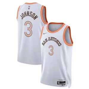 Atractivo Ideal Keldon Johnson San Antonio Spurs Nike Unisex 2023/24 Swingman Jersey White City Edition