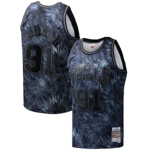 Ideal Encantador Dennis Rodman Chicago Bulls Hardwood Classics 1995/96 Tie Dye Swingman Jersey Black