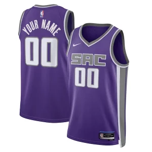 Original Sacramento Kings Nike Unisex Swingman Custom Jersey Purple Icon Edition