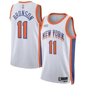 Atractivo Jalen Brunson New York Knicks Nike Unisex 2024/25 Swingman Player Jersey City Edition White