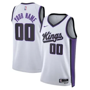 Lujoso Fácil de llevar Chulo Sacramento Kings Nike Unisex Swingman Custom Jersey Association Edition White