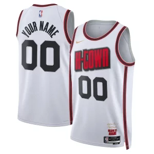Práctico Bonito Houston Rockets Nike Unisex 2024/25 Custom Swingman Jersey City Edition White