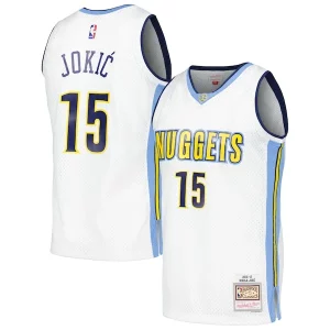 Versátil Fácil de llevar Nikola Jokic Denver Nuggets 2016/17 Throwback Swingman Jersey White