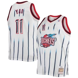 Cool Clásico Yao Ming Houston Rockets 2002/03 Big & Tall Hardwood Classics Swingman Jersey White