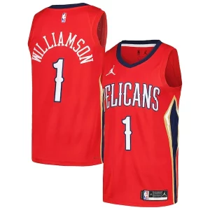 Original Perfecto Zion Williamson New Orleans Pelicans Jordan Brand Swingman Player Jersey Statement Edition Red