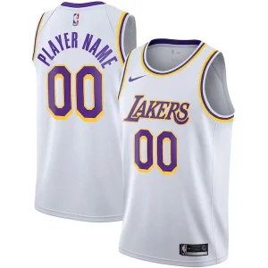 Perfecto Increíble Clásico Los Angeles Lakers Nike 2020/21 Swingman Custom Jersey Association Edition White