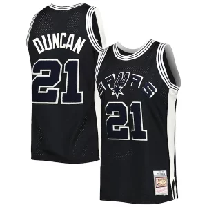 Perfecto Cool Tim Duncan San Antonio Spurs 1998/99 Hardwood Classics Off Court Swingman Jersey Black