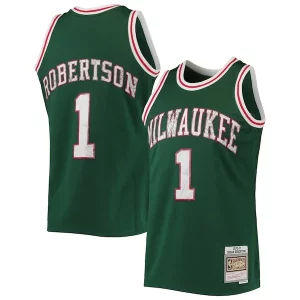 Sofisticado Perfecto Oscar Robertson Milwaukee Bucks 1996/97 Hardwood Classics NBA 75th Anniversary Diamond Swingman Jersey Green