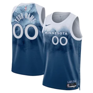 Perfecto Duradero Minnesota Timberwolves Nike Unisex 2023/24 Custom Swingman Jersey Blue City Edition