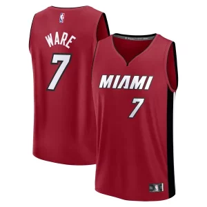 Increíble Original Kel'el Ware Miami Heat Fast Break Player Jersey Statement Edition Red