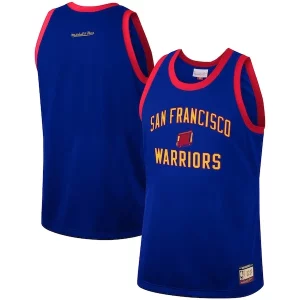 Original Golden State Warriors Hardwood Classics Team Heritage Fashion Jersey Royal