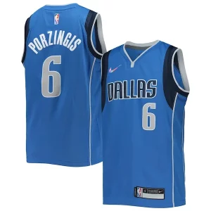 Robusto Cool Kristaps Porzingis Dallas Mavericks Nike Youth 2021/22 Diamond Swingman Jersey Icon Edition Blue