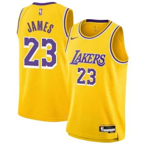 Moderno Único LeBron James Los Angeles Lakers Nike Youth Swingman Jersey Icon Edition Gold