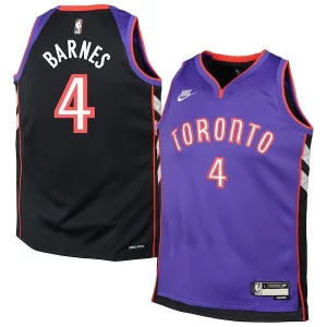 Fácil de llevar Atractivo Scottie Barnes Toronto Raptors Nike Youth 2024/25 Swingman Jersey Purple Classic Edition