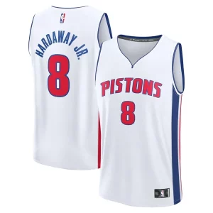 Único Tim Hardaway Jr. Detroit Pistons Youth Fast Break Replica Player Jersey Association White Edition
