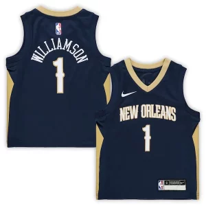 Único Zion Williamson New Orleans Pelicans Nike Preschool Replica Jersey Icon Edition Navy