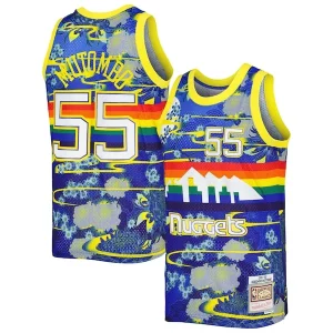 Hermoso Cool Dikembe Mutombo Denver Nuggets Hardwood Classics Lunar New Year Swingman Jersey Blue