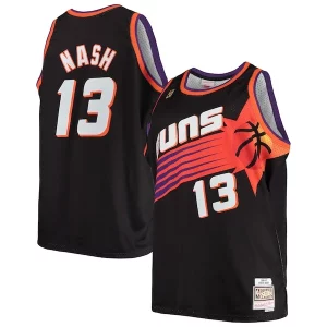 Fácil de llevar Robusto Encantador Steve Nash Phoenix Suns 1996/97 Big & Tall Hardwood Classics Swingman Jersey Black/White