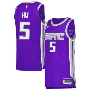 Comodo De'Aaron Fox Sacramento Kings Nike Authentic Player Jersey Icon Edition Purple