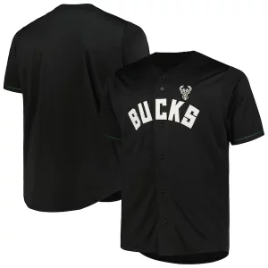 Delicioso Ideal Fantástico Milwaukee Bucks Profile Big & Tall Pop Jersey Black