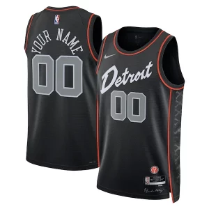 Increíble Detroit Pistons Nike Unisex 2023/24 Custom Swingman Jersey Black City Edition