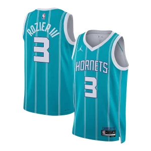 Lujoso Terry Rozier Charlotte Hornets Jordan Brand Unisex Swingman Jersey Association Edition Teal