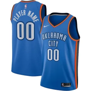 Ideal Clásico Único Oklahoma City Thunder Nike Swingman Custom Jersey Blue Icon Edition