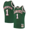 Original Fantástico Perfecto Oscar Robertson Milwaukee Bucks 1971/72 Hardwood Classics Swingman Jersey Green