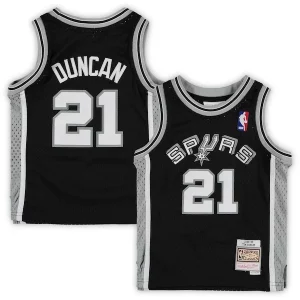 Elegante Genial Clásico Tim Duncan San Antonio Spurs Preschool 1998/99 Hardwood Classics Throwback Team Jersey Black