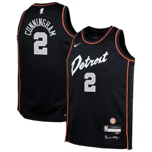 Sofisticado Elegante Cade Cunningham Detroit Pistons Nike Youth Swingman Replica Jersey City Edition Black