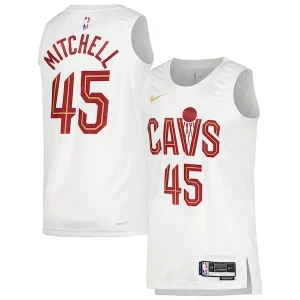 Exquisito Cool Donovan Mitchell Cleveland Cavaliers Nike Unisex Swingman Jersey Association Edition White/Wine