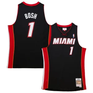 Perfecto Chris Bosh Miami Heat Hardwood Classics Swingman Jersey Black