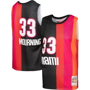 Encantador Clásico Atractivo Alonzo Mourning Miami Heat Hardwood Classics 2005/06 Split Swingman Jersey Black/Red