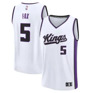 Ideal Robusto De'Aaron Fox Sacramento Kings Fast Break Replica Player Jersey Association Edition White