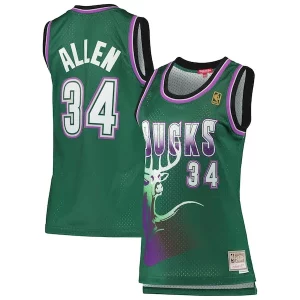 Fácil de llevar Robusto Bonito Ray Allen Milwaukee Bucks Women's 1996/97 Hardwood Classics Swingman Jersey Green