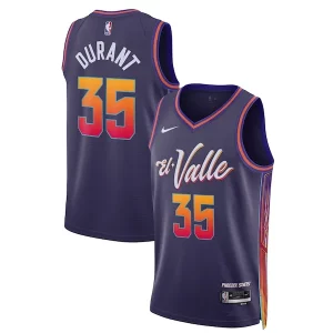 Chulo Increíble Ideal Kevin Durant Phoenix Suns Nike Unisex 2023/24 Swingman Jersey Purple City Edition