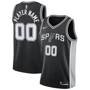 Magnífico Encantador San Antonio Spurs Nike Swingman Custom Jersey Black Icon Edition