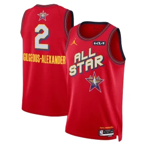 Estupendo Moderno Comodo Shai Gilgeous Alexander Nike Unisex 2025 NBA All Star Game Swingman Player Jersey Red