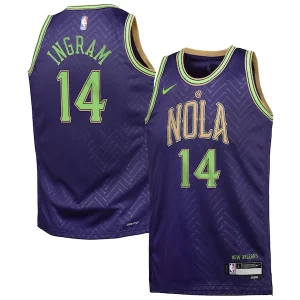 Magnífico Fantástico Original Brandon Ingram New Orleans Pelicans Nike Youth 2024/25 Swingman Player Jersey City Edition Purple