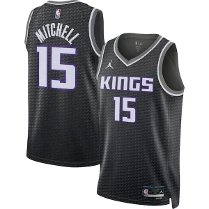 Original Estupendo Delicioso Davion Mitchell Sacramento Kings Jordan Brand Unisex Swingman Jersey Statement Edition Black