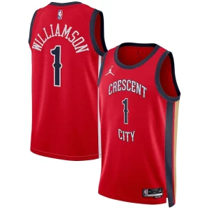 Genial Zion Williamson New Orleans Pelicans Jordan Brand Unisex Swingman Jersey Statement Edition Red