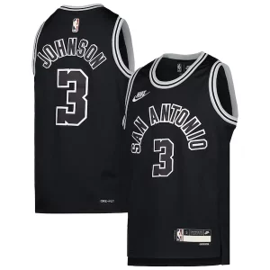 Robusto Perfecto Magnífico Keldon Johnson San Antonio Spurs Nike Youth 2022/23 Swingman Jersey Classic Edition Black
